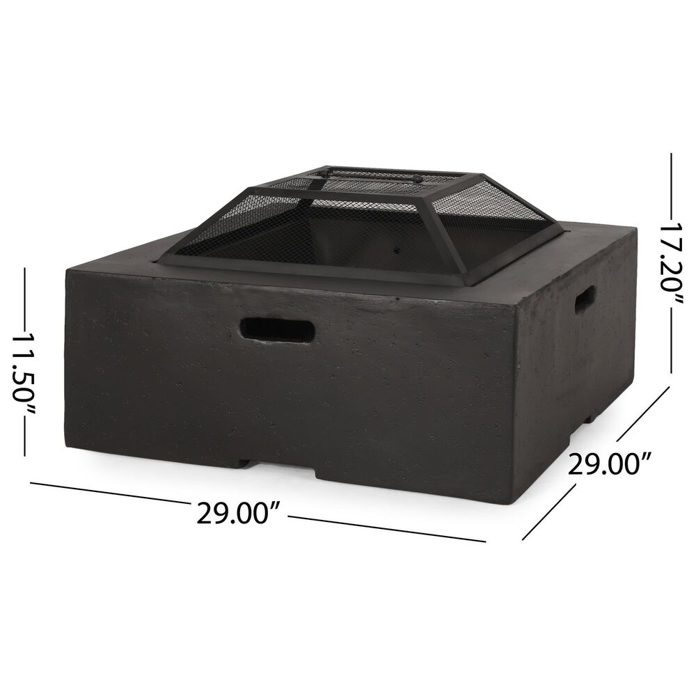 Noble House Berwick Firepit in Dark Gray, , large