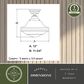 Vaxcel Huntley 12" 1-Light Semi Flush Mount with Clear Glass Shade in Oil Rubbed Bronze, , large
