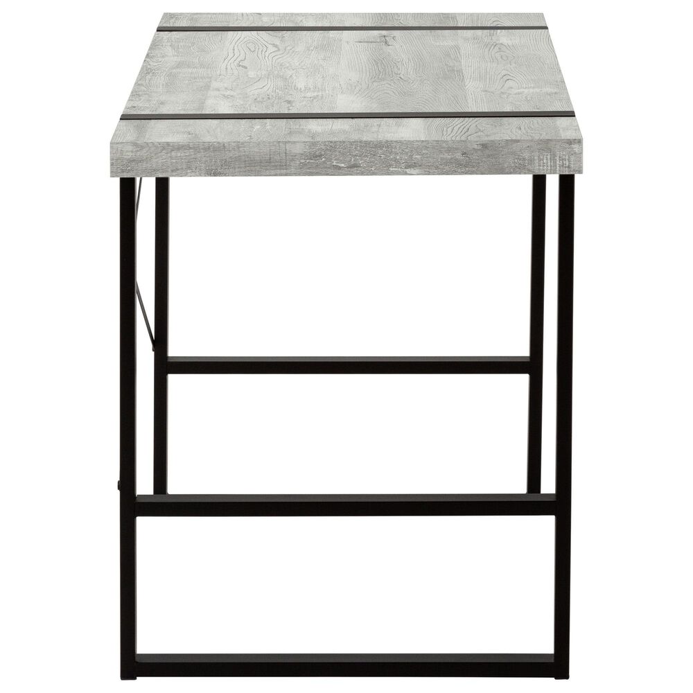 Monarch Specialties U-Shaped Computer Desk in Grey and Black, , large