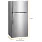 Whirlpool 14 Cu. Ft. Top-Freezer Refrigerator with Freezer Temperature Control in Monochromatic Stainless Steel, , large