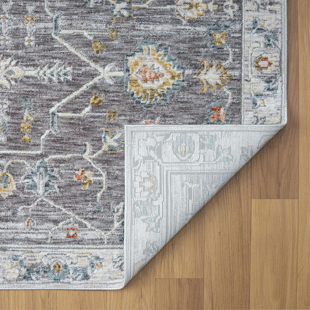 L&amp;R Resources Allure Gray and Ivory 7&#39;9&quot; x 9&#39;9&quot; Area Rug, , large
