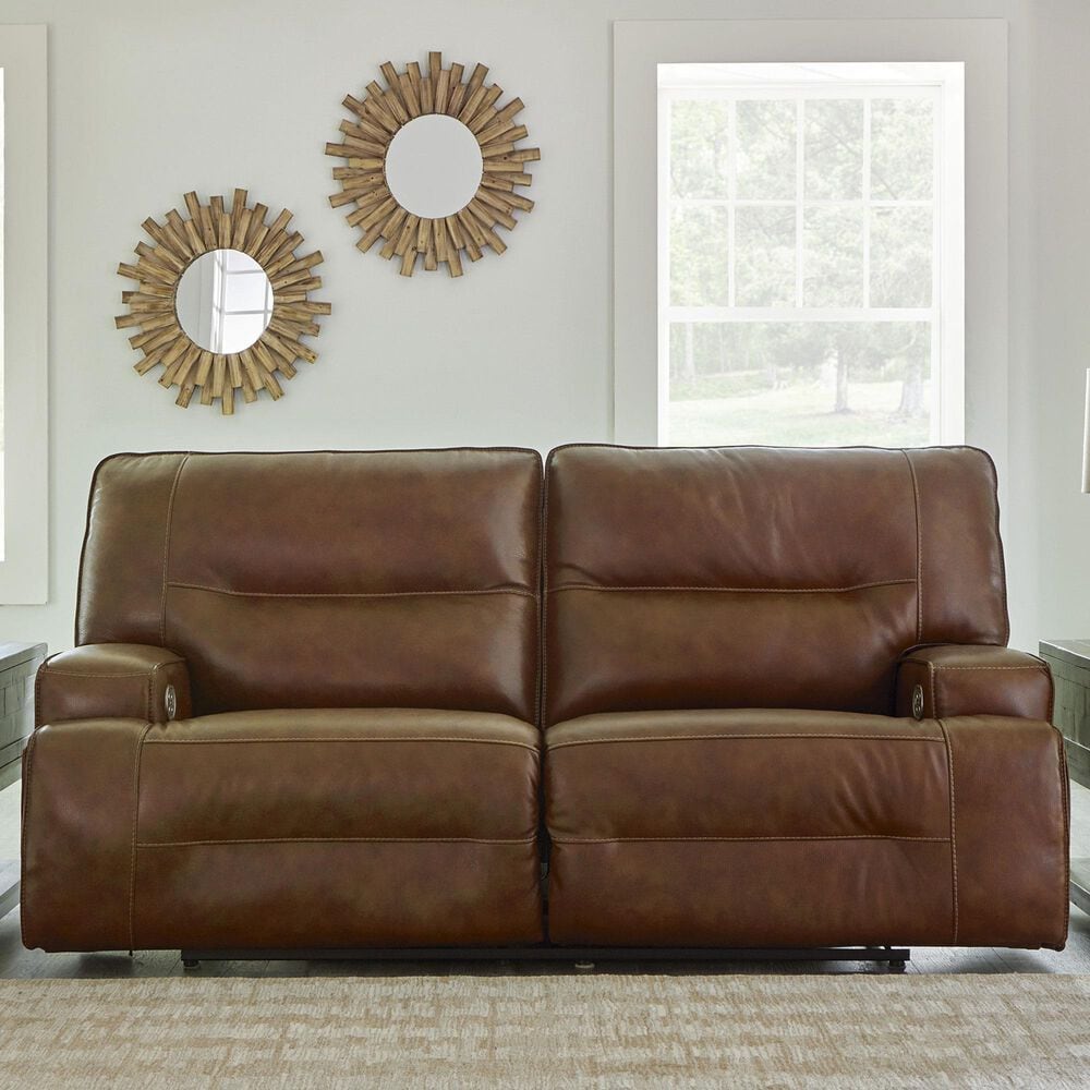 Ashley Francesca Power Reclining Sofa in Auburn, , large