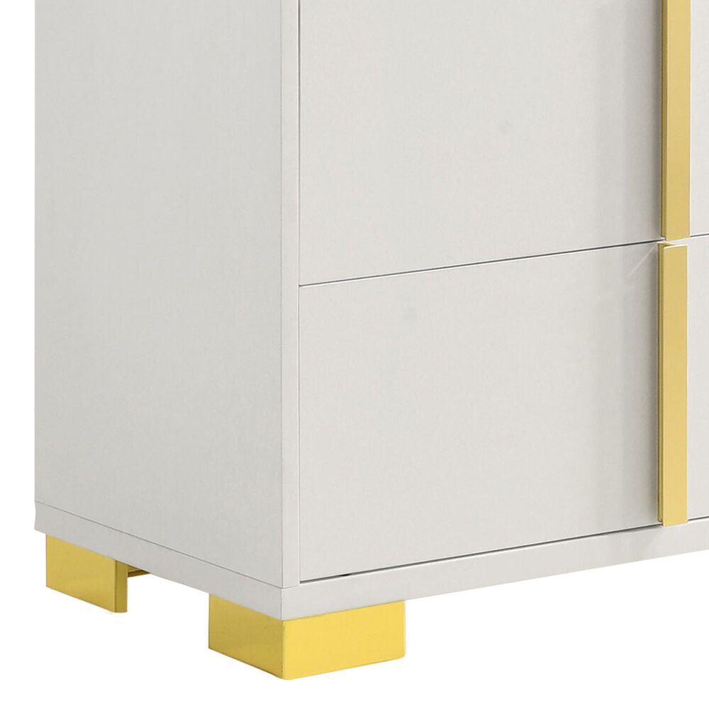 Pacific Landing Marceline 5-Piece Queen Bed Set in White, , large