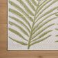Loloi Easton Ivory and Green 6"7" x 9"4" Indoor/Outdoor Area Rug, , large