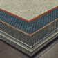 Oriental Weavers Latitude 8021L 6"7" x 9"2" Grey and Blue Area Rug, , large