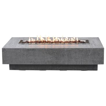Elementi Fire Hampton Rectangle Liquid Propane Fire Table in Gray, , large