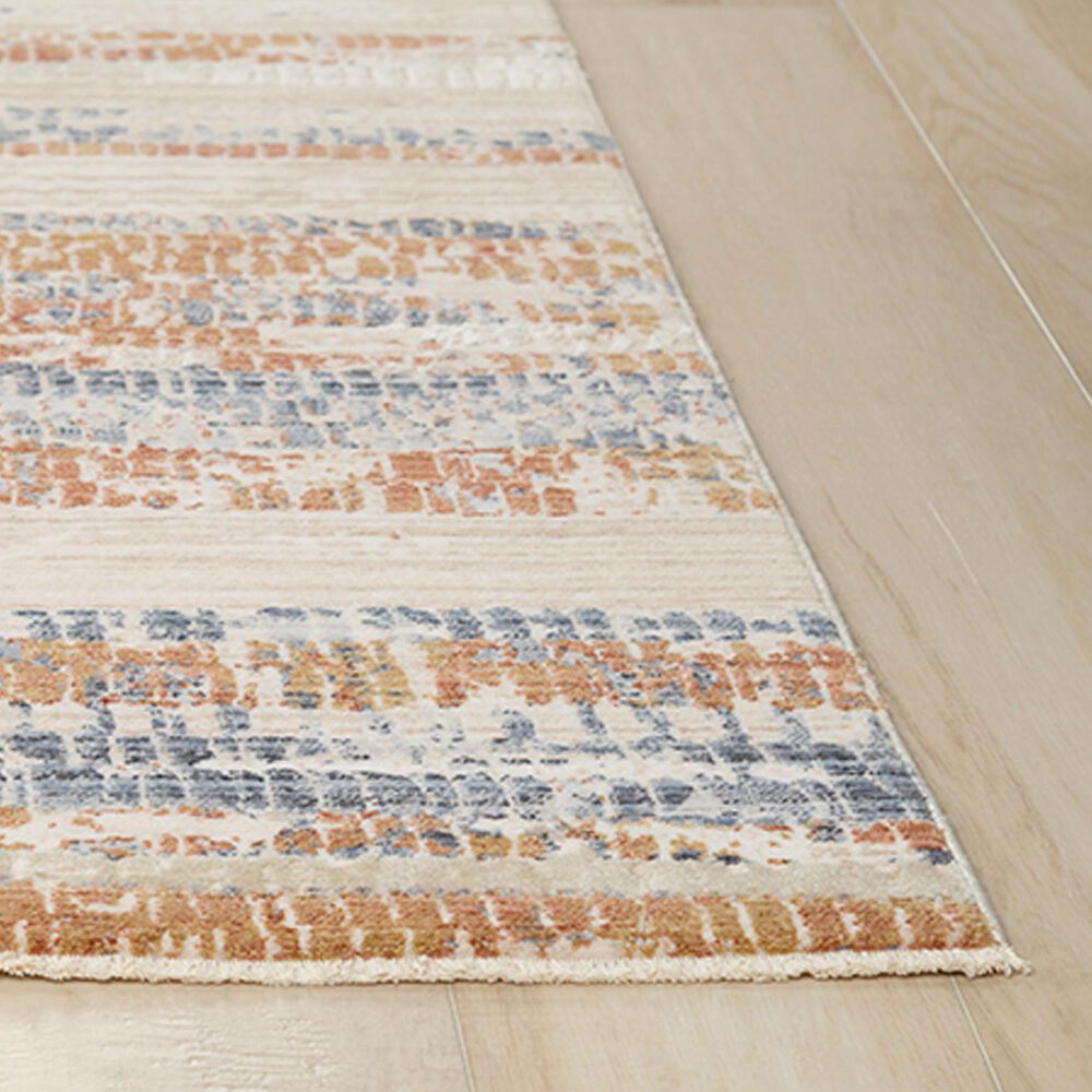 RIZZY Iconic ICO763 5&#39;3&quot; x 7&#39;9&quot; Neutral, Red and Blue Area Rug, , large
