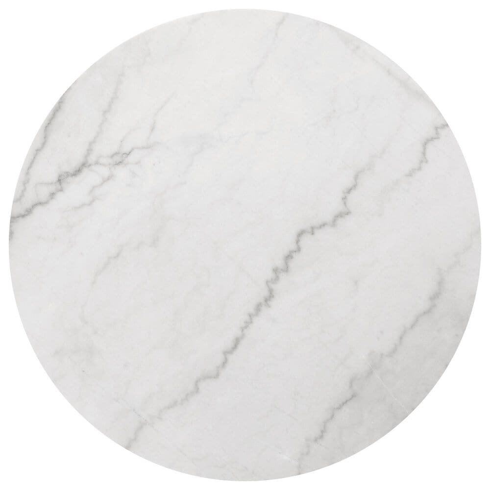 Bassett Mirror Gavin Round Cocktail Table in Driftwood and White, , large