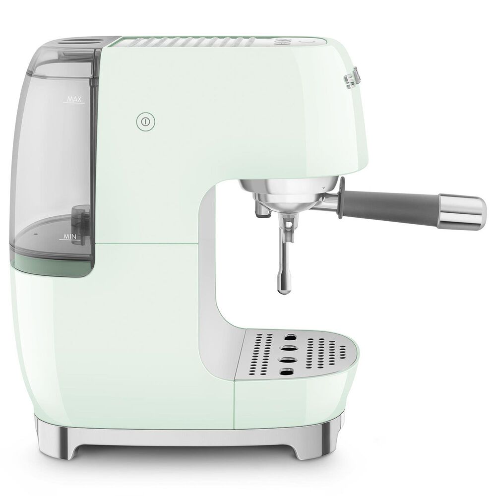 SMEG Retro Style 47 Oz Espresso and Cold Brew Coffee Machine in Pastel Green, , large