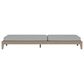 Homestyles Sustain Patio Chaise Lounge with Gray Cushion in Stain Brown, , large