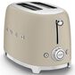 SMEG Retro-Style 2-Slice Toaster in Matte Moonlight and Polished Chrome, , large