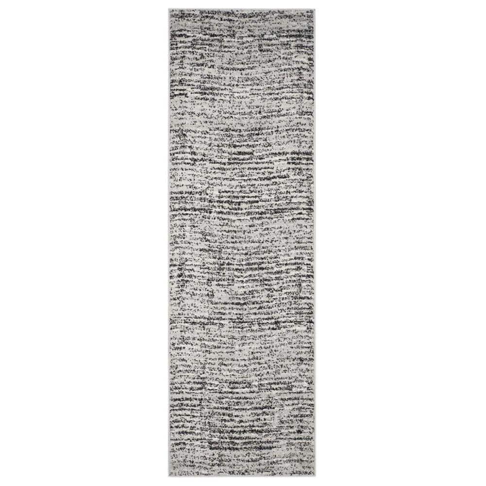 Safavieh Adirondack ADR117A 2"6" x 12" Black and Silver Runner, , large