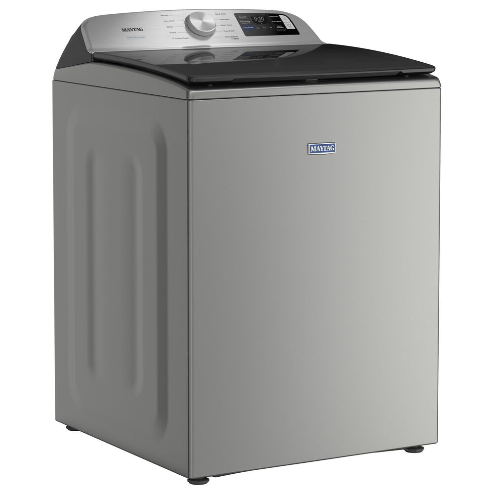 Maytag 5.3 Cu. Ft. Top Load Smart Washer with Extra Power in Classic Silver, , large
