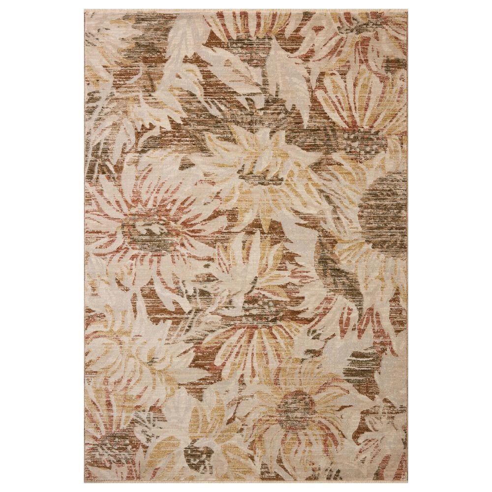 Loloi Eileen Natural and Spice 2" x 3" Area Rug, , large