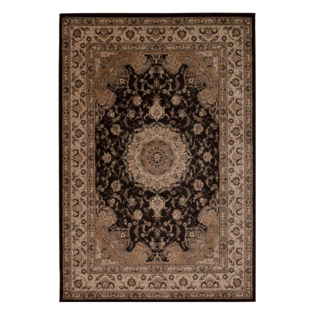 Nourison Ararat ARA02 3'9" x 5'9" Charcoal Area Rug, , large