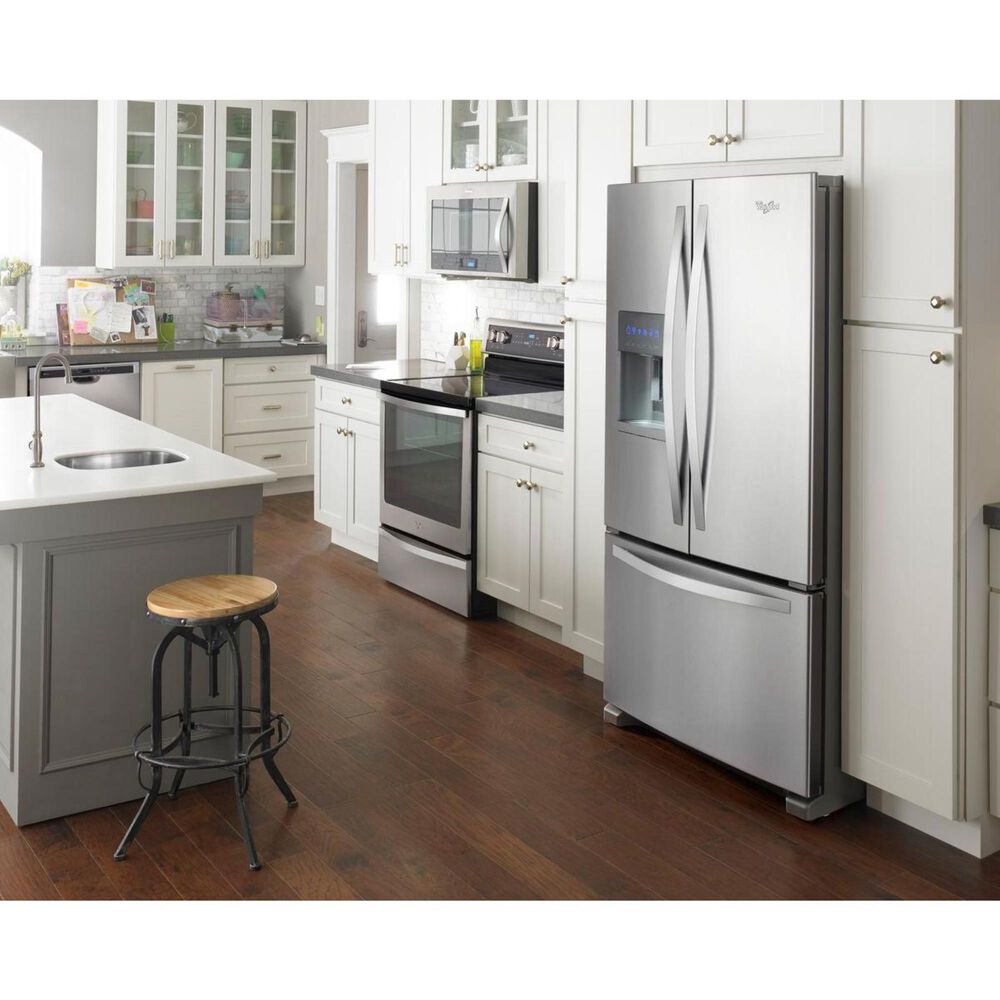 Whirlpool 25 Cu. Ft. French Door Refrigerator In Fingerprint Resistant Stainless Steel, , large
