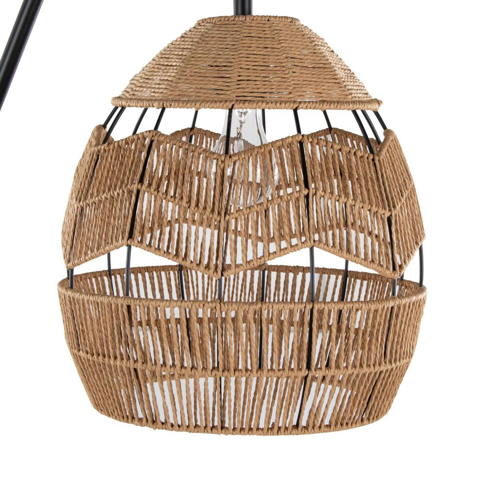 Grandview Gallery Congo Metal Floor Lamp in Matte Black, , large