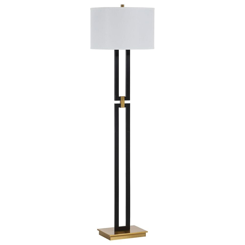 Renwil Theo Floor Lamp in Matte Black and Gold, , large