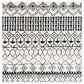 Safavieh Tulum  6"7" Square Ivory and Black Area Rug, , large