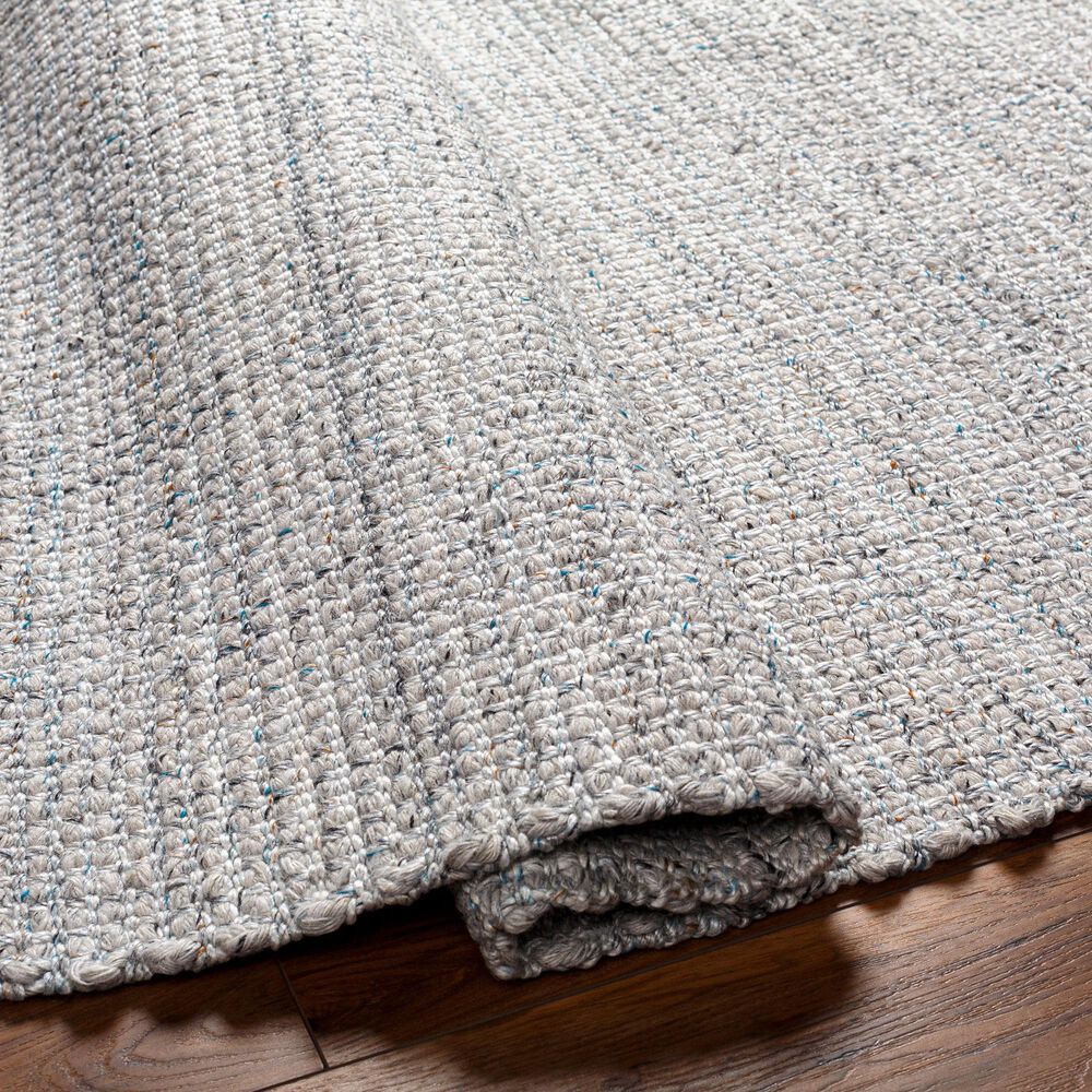 Surya Sara SRU-2303 9&#39; x 12&#39;  Light Slate, Charcoal, Brown, Seafoam, Light Grey Area Rug, , large