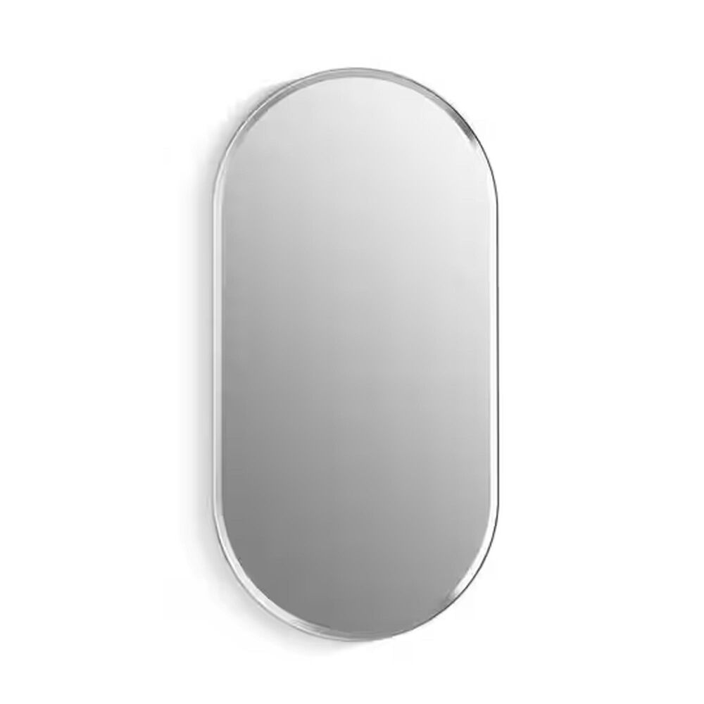 Kohler Verdera 15" Oval Framed Medicine Cabinet with Mirror in Polished Chrome, , large