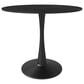 Leisuremod Leisuremod Bristol 31 round dining table Black base with Black Sintered stone Top, , large