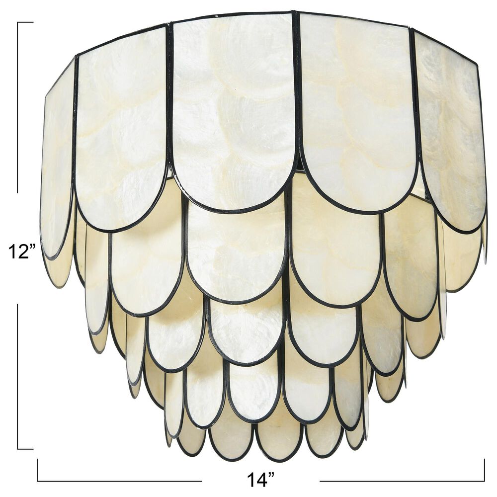 Creative Coop Gatsby 4-Tier Flush Mount in Black, , large