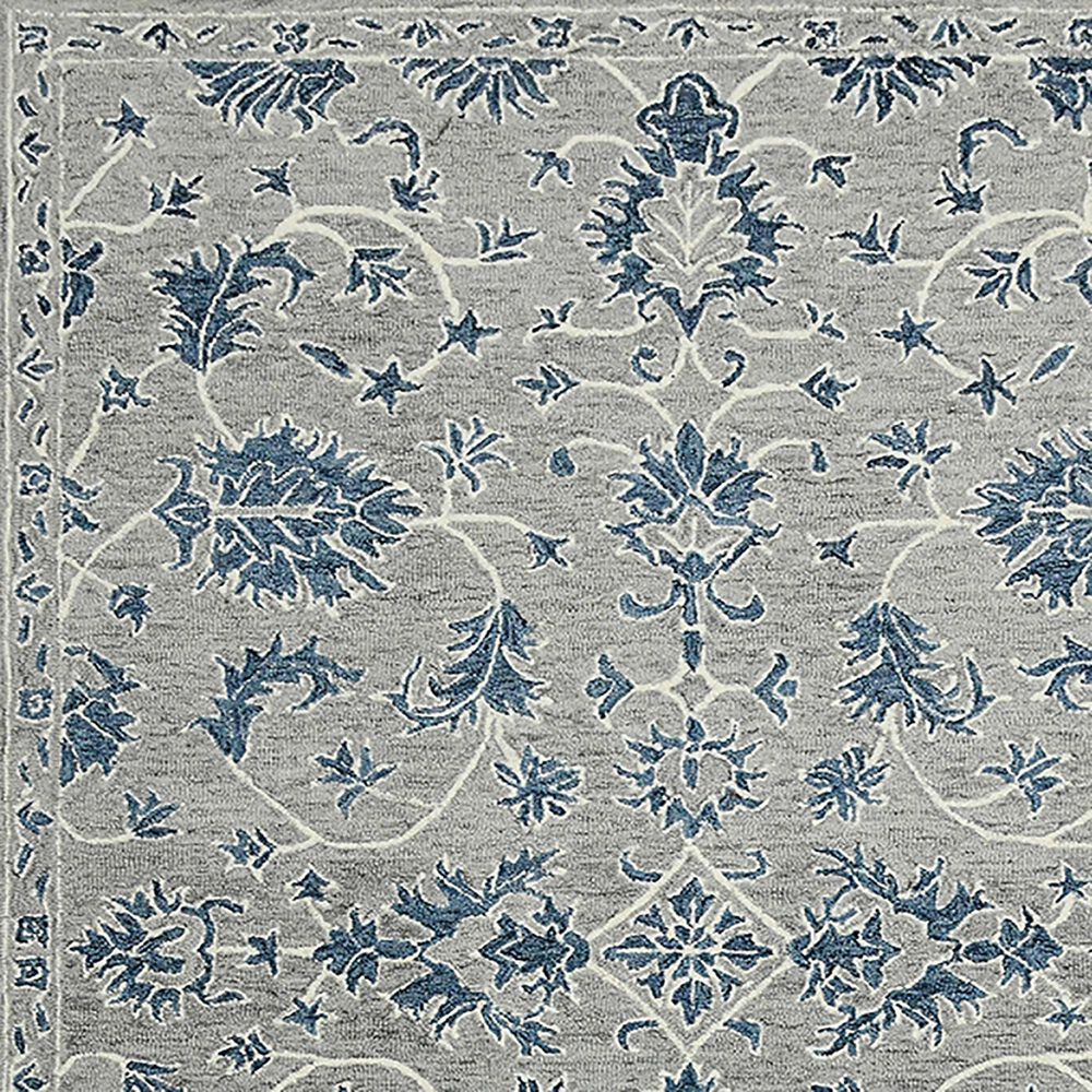 Amer Rugs Romania 2&#39; x 3&#39; Gray and Blue Area Rug, , large