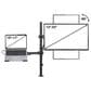 Manhattan Desktop Combo Mount with Monitor Arm and Laptop Stand in Black, , large
