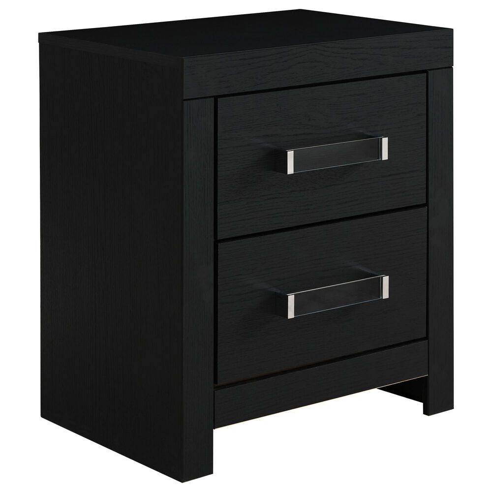 Ashley Maeling 4 Piece Queen Panel Bedroom Set in Matte Black, , large