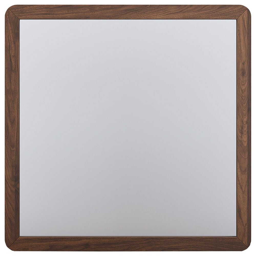 Ashley Fortlorn Bedroom Mirror in Walnut Brown, , large