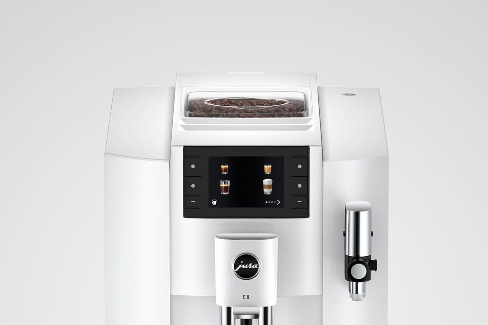 Jura E8 64 Oz Automatic Coffee Maker in Piano White, , large