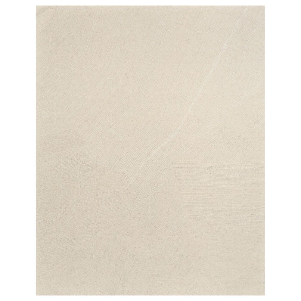 Nourison Pure Angles Ivory 8"6" x 11"6" Area Rug, , large