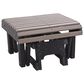 Amish Orchard Gliding Footrest in Weatherwood and Black, , large