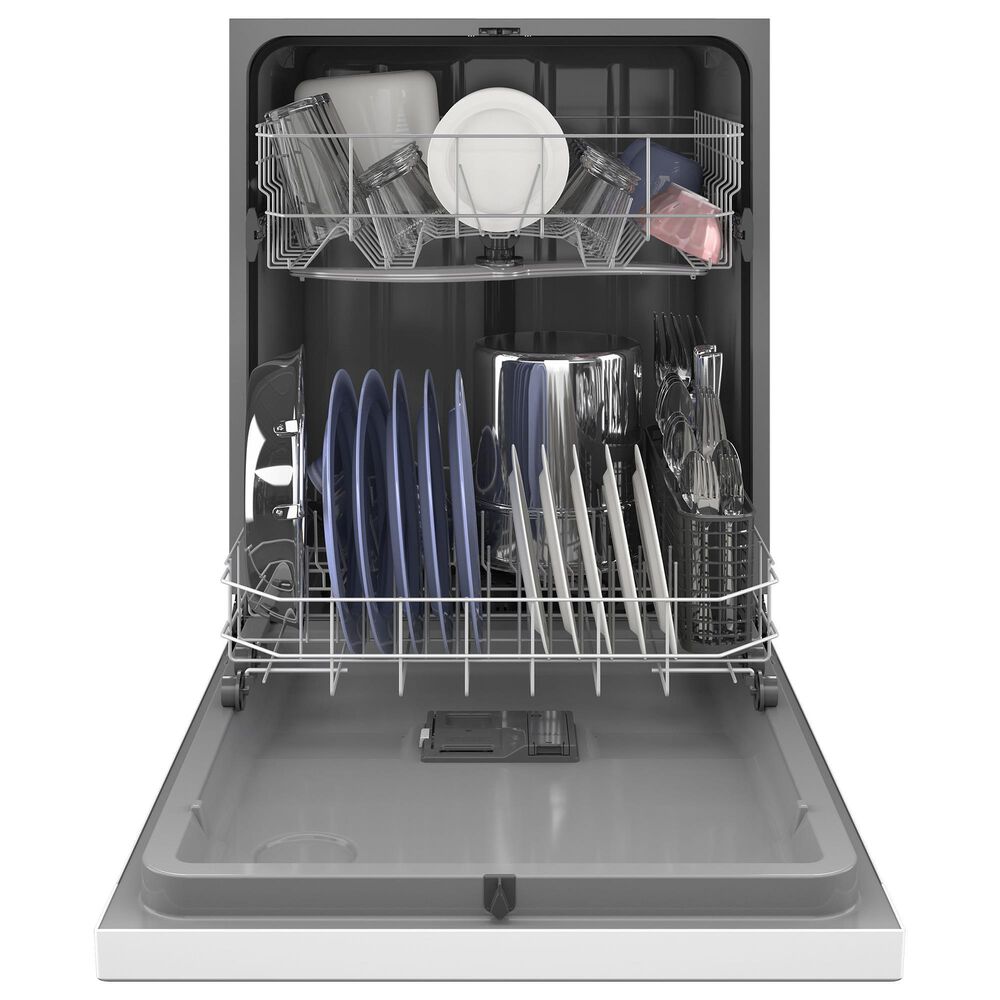 GE Appliances 24&quot; Electronic Touch Built-In Dishwasher in White, , large