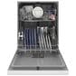 GE Appliances 24" Electronic Touch Built-In Dishwasher in White, , large