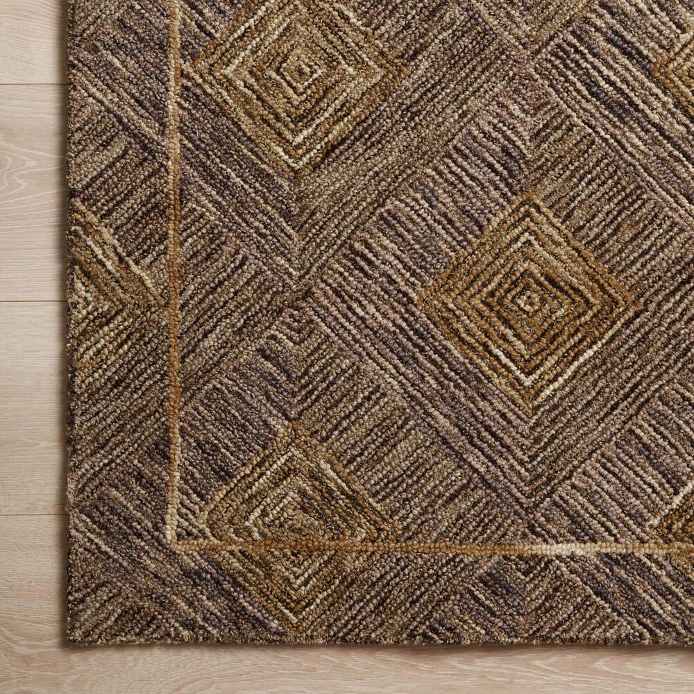 Loloi II Varena 2&#39;6&quot; x 7&#39;6&quot; Plum and Gold Runner, , large