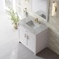 James Martin Bellshire 36" Single Bathroom Vanity in Bright White with 3 cm Siberian Silestone Top and Rectangular Sink, , large