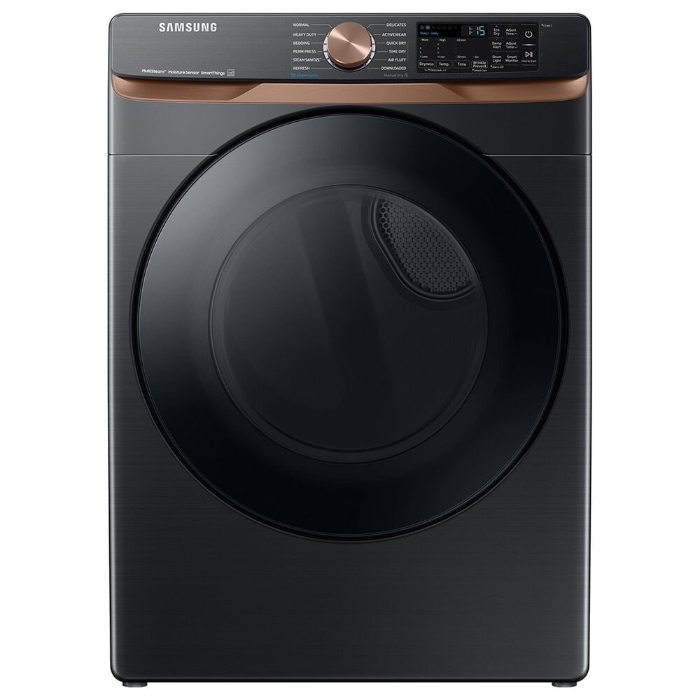 Samsung 5.0 Cu. Ft. Front Load Washer and 7.5 Cu. Ft. Gas Dryer Laundry Pair in Brushed Black, , large