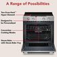 KitchenAid 2-Piece Kitchen Package with 30" Slide-In Smart Electric Range and 30" Over-the-Range Microwave Oven in PrintShield Stainless Steel, , large