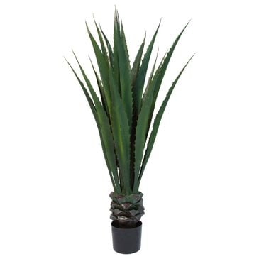 Timberlake 52" Artificial Giant Agave Floor Plant with Pot in Green, , large