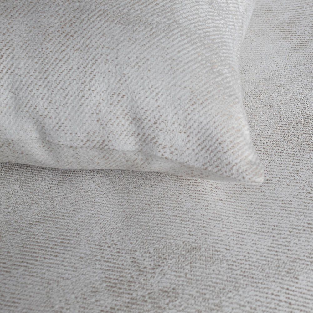 Ann Gish Chino 22" x 22" Square Throw Pillow in Pearl, , large