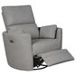 Eastern Shore Compass Power Swivel Glider with USB in Pebble, , large