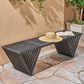 Hearth and Haven Metropol Patio Bench in Dark Grey, , large