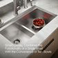 Kohler Task Smart Divide 33" Undermount Double-Bowl Workstation Kitchen Sink in Stainless Steel, , large