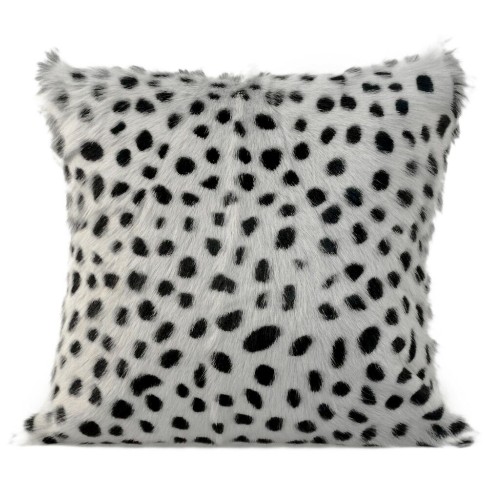 Moe's Home Collection Goat Fur Pillow in Grey, , large