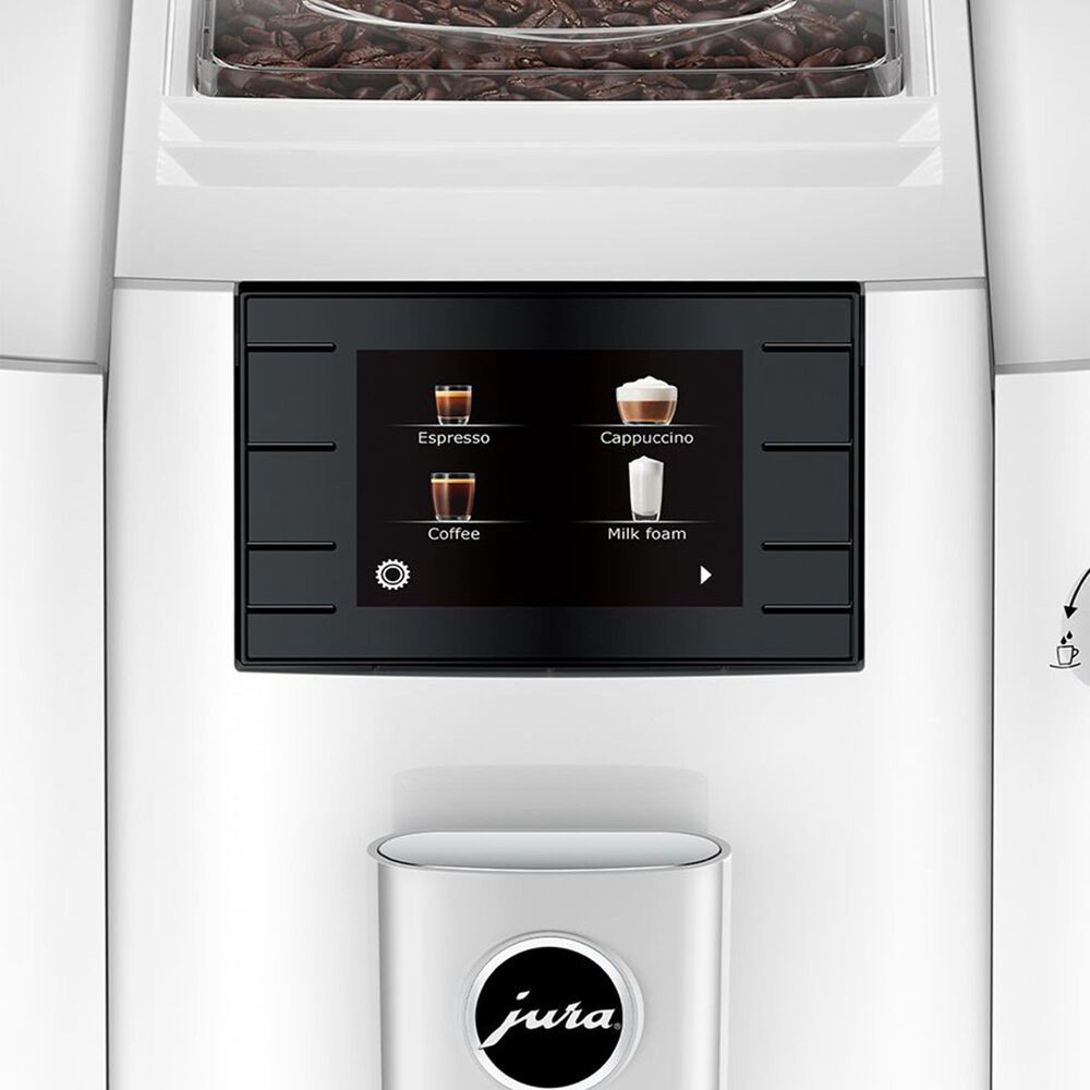 Jura E6 64 Oz Automatic Coffee Machine in Piano White, , large