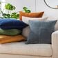 Surya Corduroy Quarters 18" Square Throw Pillow in Olive, , large
