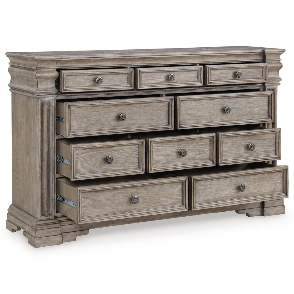 Millenium Blairhurst Dresser and Mirror in Light Grayish Brown, , large