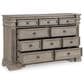 Millenium Blairhurst Dresser and Mirror in Light Grayish Brown, , large